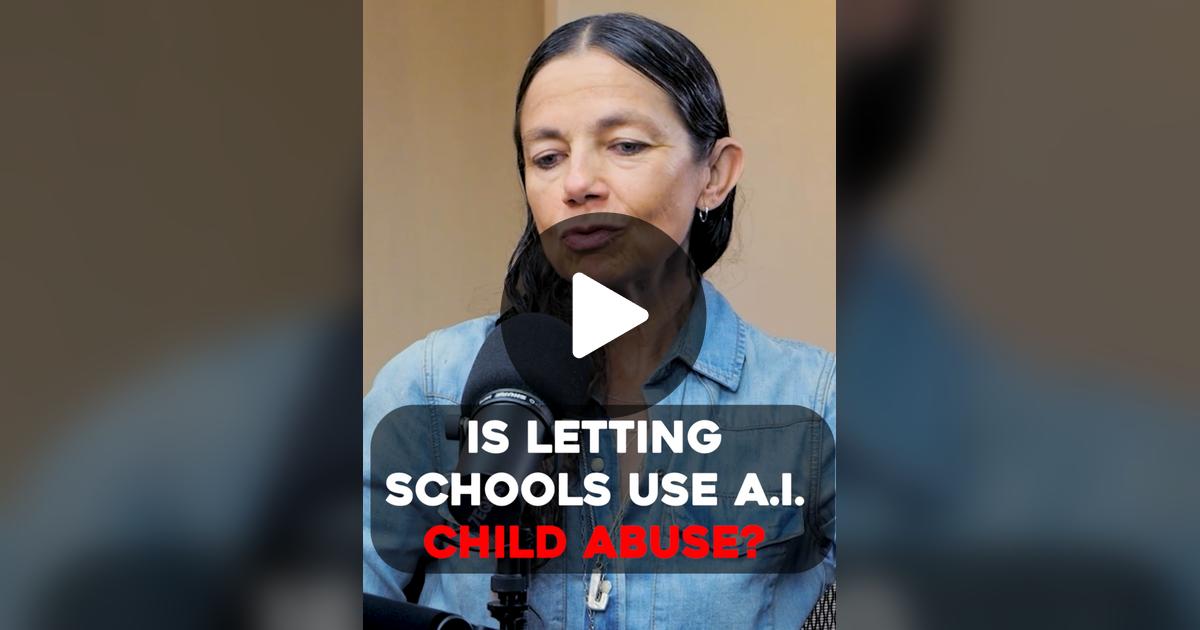 TeamsterSOB's tweet card. 288 likes, 44 comments. “Is Letting Schools Use A.I. Is Child Ab*se?”