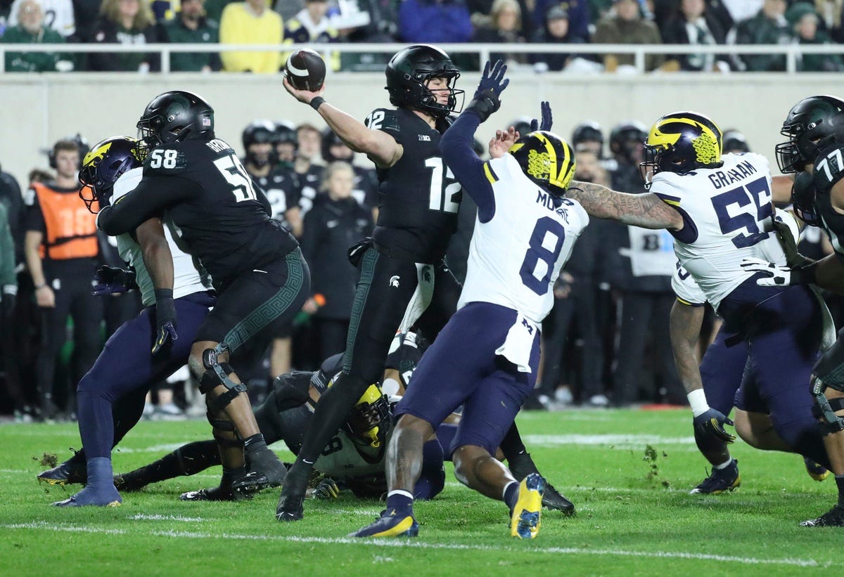 971theticketxyt's tweet card. he Wolverines have won three straight in the rivalry for the first time since 2002-07. Their last trip to Spartan Stadium was indeed a whipping.