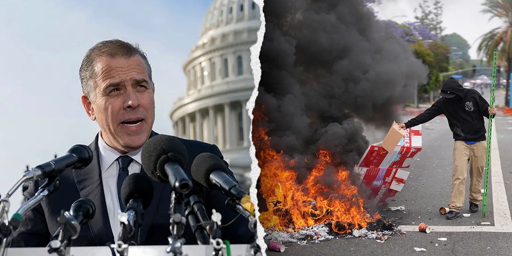 JonTarr17's tweet card. Former president's son Hunter Biden faces White House backlash after controversial comments on immigration, seemingly comparing Trump's policies to Nazi Germany.