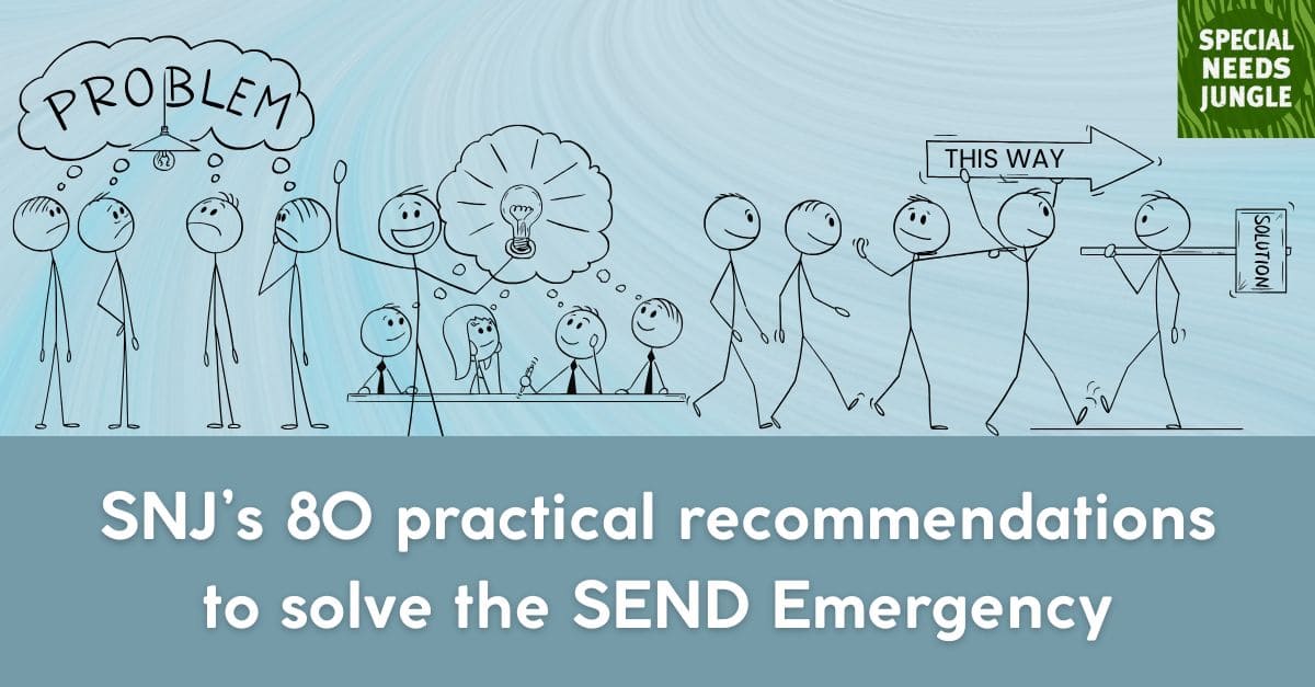 SpcialNdsJungle's tweet card. Our submission to the SEND Inquiry 2025 has 80 practical recommendations to solve the SEND Emergency. Take a look & let us know your thoughts