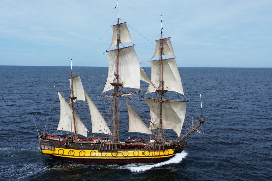 ScotNational's tweet card. A SHIP banned from Aberdeen's Tall Ship festival over the captain's country of birth has been spotted floating in the Moray Firth
