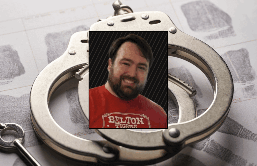 TexasScorecard's tweet card. Belton High School teacher Pietro Giustino is charged with possessing child sexual abuse material including depictions of minors engaged in sexual intercourse.