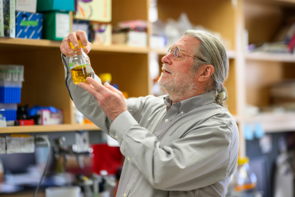 UniversitiesWI's tweet card. Brian Fox, the Marvin J. Johnson Professor in Fermentation Biochemistry at the University of Wisconsin–Madison, tinkers with the way living things use chemistry to turn their own blueprints, DNA,...