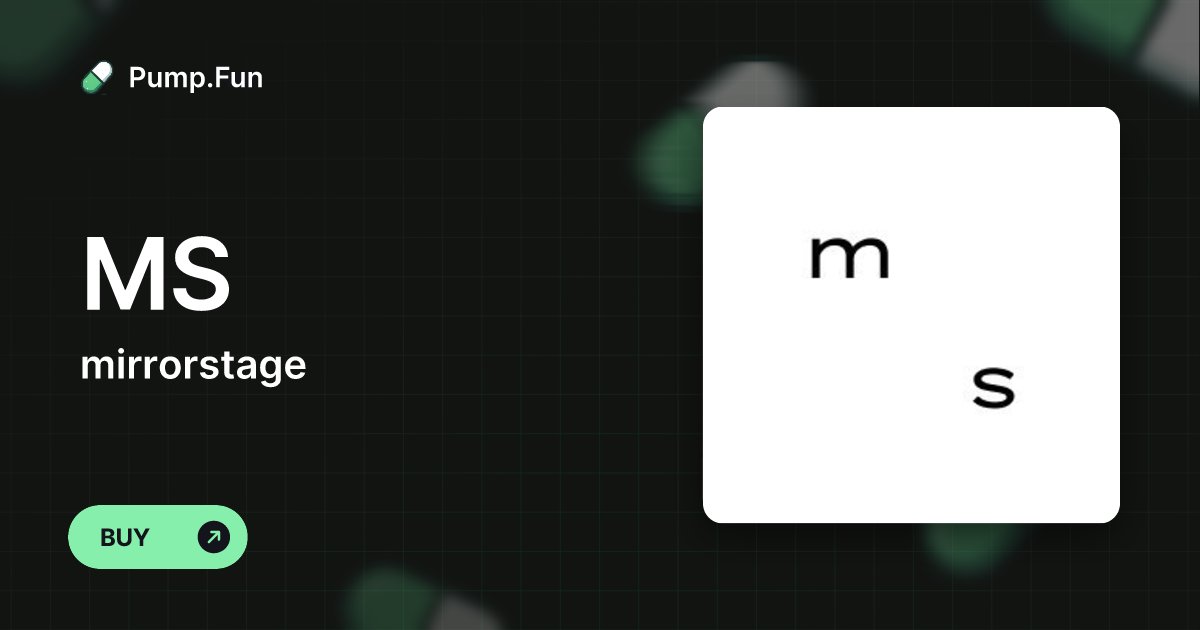mirror___stage's tweet card. mirrorstage (MS) - Pump