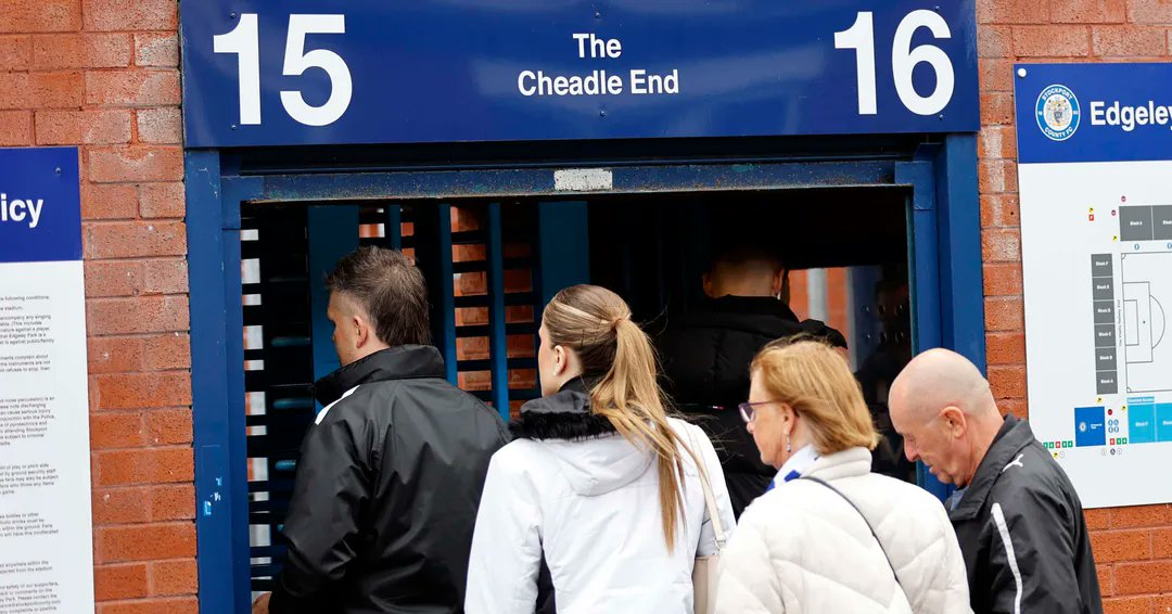Wadsy's tweet card. Club introduce new bag policy at Edgeley Park