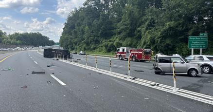 InsideNoVA's tweet card. One person was killed and three others injured, one seriously, in a four-vehicle crash Monday afternoon on Interstate 495 in Fairfax County.
