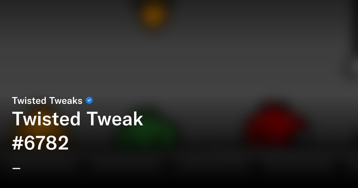 TwistedTweakNFT's tweet card. A family of Twisted Tweaks, deconstructed and rebuilt from the [Original 100 Tweaks](https://opensea.io/collection/tweaks). Each Twisted Tweak is completely unique, stemming from 100 characters with...