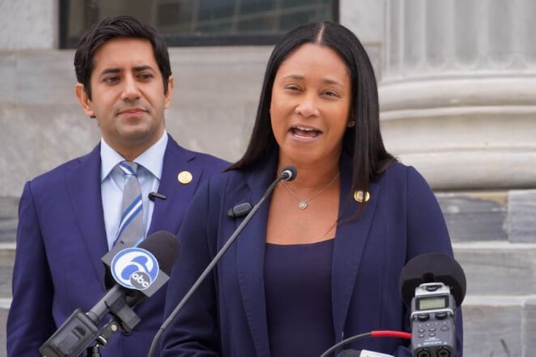 KatieJ_Bernard's tweet card. Speaking to reporters on Wednesday Montgomery County's Democratic Commissioners Neil Makhija and Jamila Winder indicated a welcoming ordinance may not come soon.