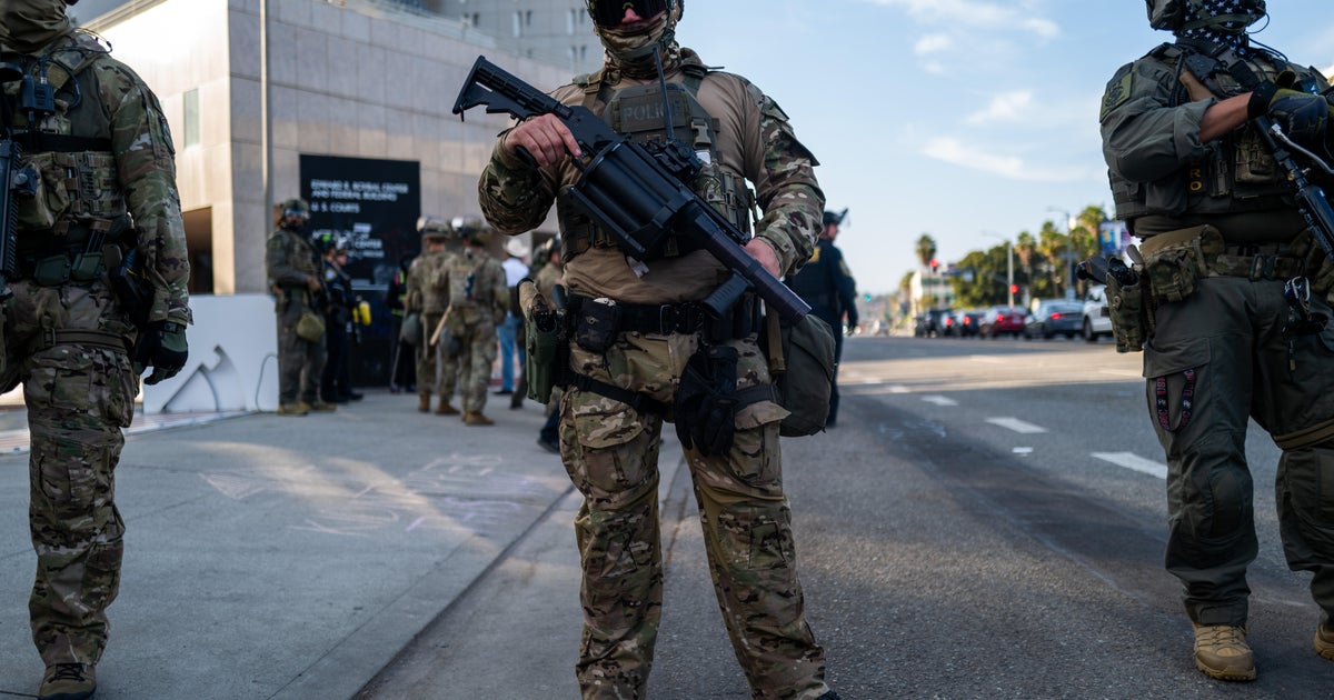 CBSEveningNews's tweet card. The rare deployment of active-duty troops to a U.S. city will soon end, according to the Pentagon, which said 700 Marines will head home after responding to protests in Los Angeles.