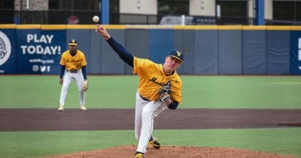 DailyAthenaeum's tweet card. WVU Baseball junior right-handed pitcher Robby Porco was selected by the Los Angeles Dodgers with the 405th pick in the 13th round of the MLB Draft Monday.
