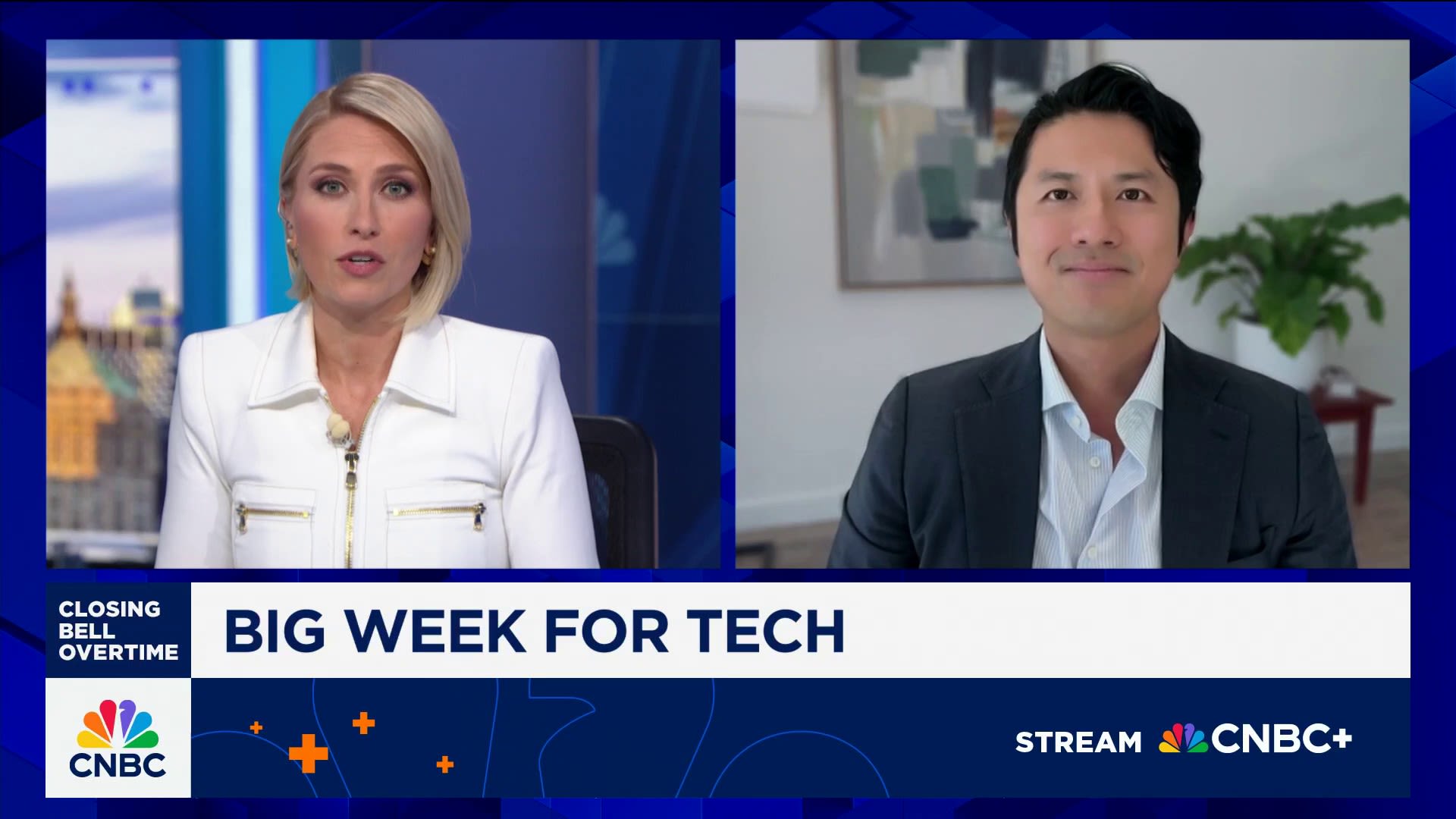 CNBCOvertime's tweet card. Tony Wang, T. Rowe Price Science & Technology Equity Strategy portfolio manager, joins 'Closing Bell Overtime' to talk upcoming tech earnings this week.