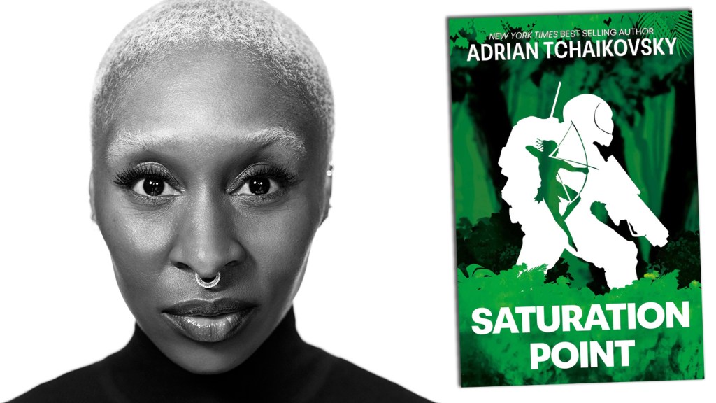 TantorAudio's tweet card. Three-time Oscar nominee and Wicked star Cynthia Erivo's Edith Daughter shingle and Platinum Dunes is set to produce a feature adaptation of Adrian Tchaikovsky’s sci-fi action thriller Saturation...