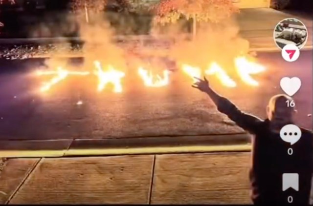 capgaznews's tweet card. Craig McQuin pleaded guilty Monday after a TikTok captured him burning TRUMP” and “USA” into a Glen Burnie street in November.