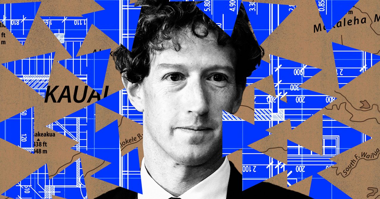 WIRED's tweet card. Meta’s CEO has become one of the biggest landowners in Hawaii, growing his property’s footprint and erecting new mysterious buildings.