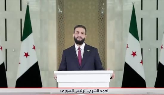 marklevinshow's tweet card. Syrian President Ahmed Al-‑Sharaa called on the Bedouin tribes in the Suwayda area to abide by the ceasefire with the Dr...