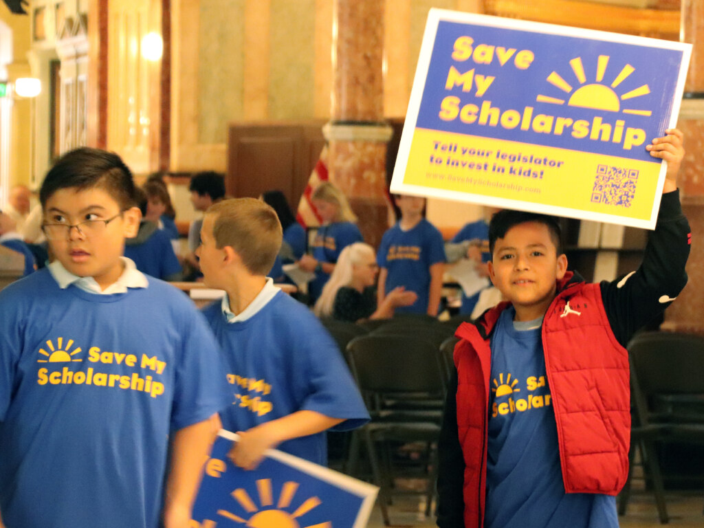illinoispolicy's tweet card. Illinois state lawmakers listened to teachers unions and killed school choice for over 15,000 low-income students in 2023. Now Congress has restored a scholarship program for needy kids, but Illinois...