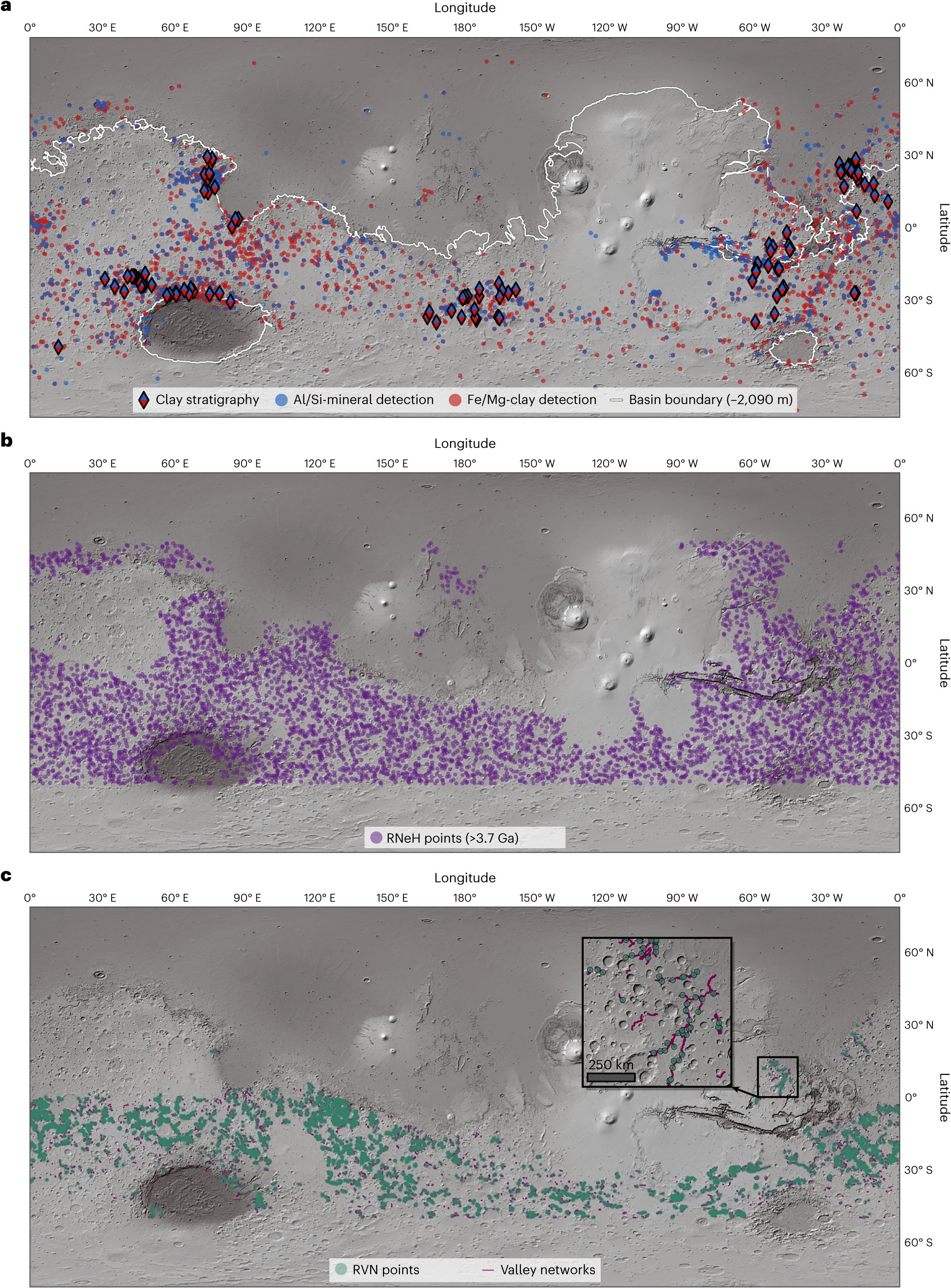 NatureAstronomy's tweet card. Nature Astronomy - New findings reveal how terrain influenced Mars’s early surface evolution, allowing regions of stable chemical weathering to develop and permanently trap water and...