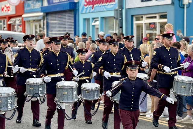 TrisBurnedLands's tweet card. Twelve thousand people attended Saturday night’s band parade in Portrush during one of the biggest weekends in the County Antrim resort in years, a local councillor has said.