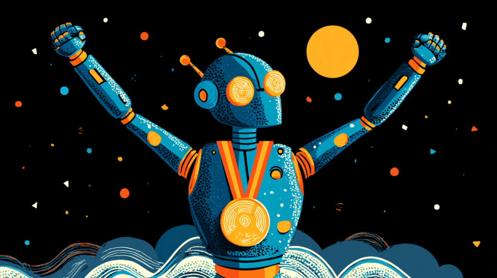 VentureBeat's tweet card. Google DeepMind's Gemini AI won a gold medal at the International Mathematical Olympiad by solving complex math problems using natural language, marking a breakthrough in AI reasoning and human-level...
