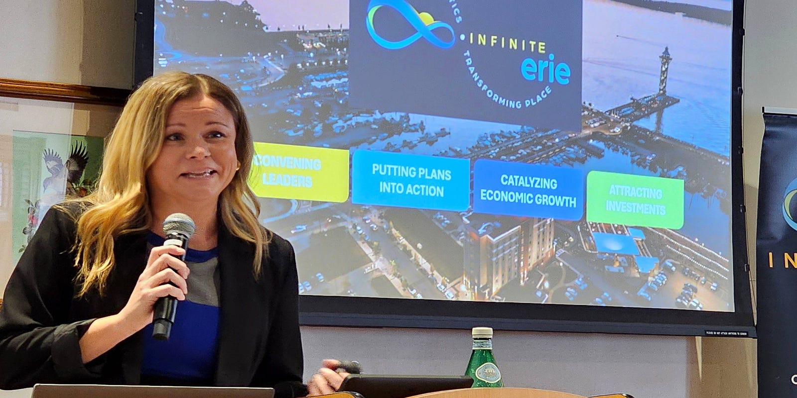 InfiniteErie's tweet card. Gov. Josh Shapiro's budget proposal was discussed Wednesday among Erie's community and economic development leaders.