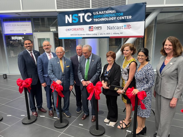 NY__CREATES's tweet card. NY Creates celebrated the opening of the nation’s first semiconductor technology center. Officials said it brings the Capital Region one step closer to becoming a global leader for chip research an…