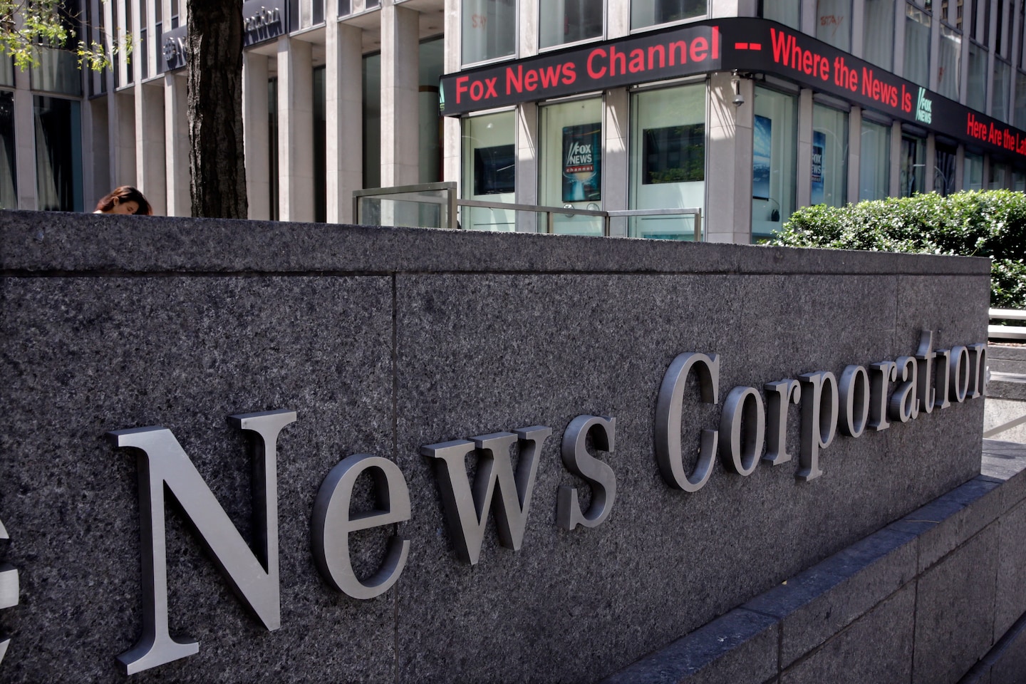 farhip's tweet card. The network has sparingly covered the defamation lawsuit the president filed against its corporate sibling News Corp and the Wall Street Journal.