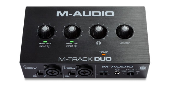 soundhouse_DTM's tweet card. M-Track Duoは、ポータブルな筐体に充実の基本性能を凝縮。ファンタム電源の供給に加えてダイレクトモニター、入力ソースとしてマイク/Line/インストゥルメントと柔軟に対応可能なオーディオインターフェイスです。音楽制作はもちろん、高音質のライブストリーミングやポッドキャストなどにも最適です。　...