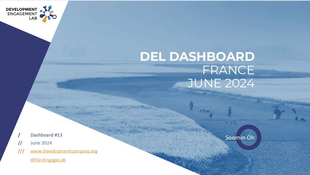 DevEngageLab's tweet card. June 2024 This deck contains the France Dashboard for June 2024. It details French public engagement and behaviour as it relates to international development and global poverty. This data was...