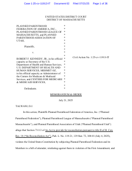 GraziellaPastor's tweet card. Judge Indira Talwani: Plaintiffs' Emergency Motion for a Preliminary Injunction [Doc. No. 4] is GRANTED in part and otherwise remains under advisement. See attached Memorandum and Order. (Talwani,...