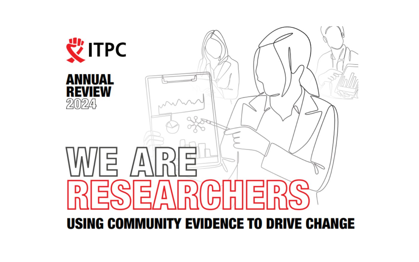 ITPCglobal's tweet card. Our 2024 Annual Review reflects our commitment to putting community-led research at the heart of global health advocacy.