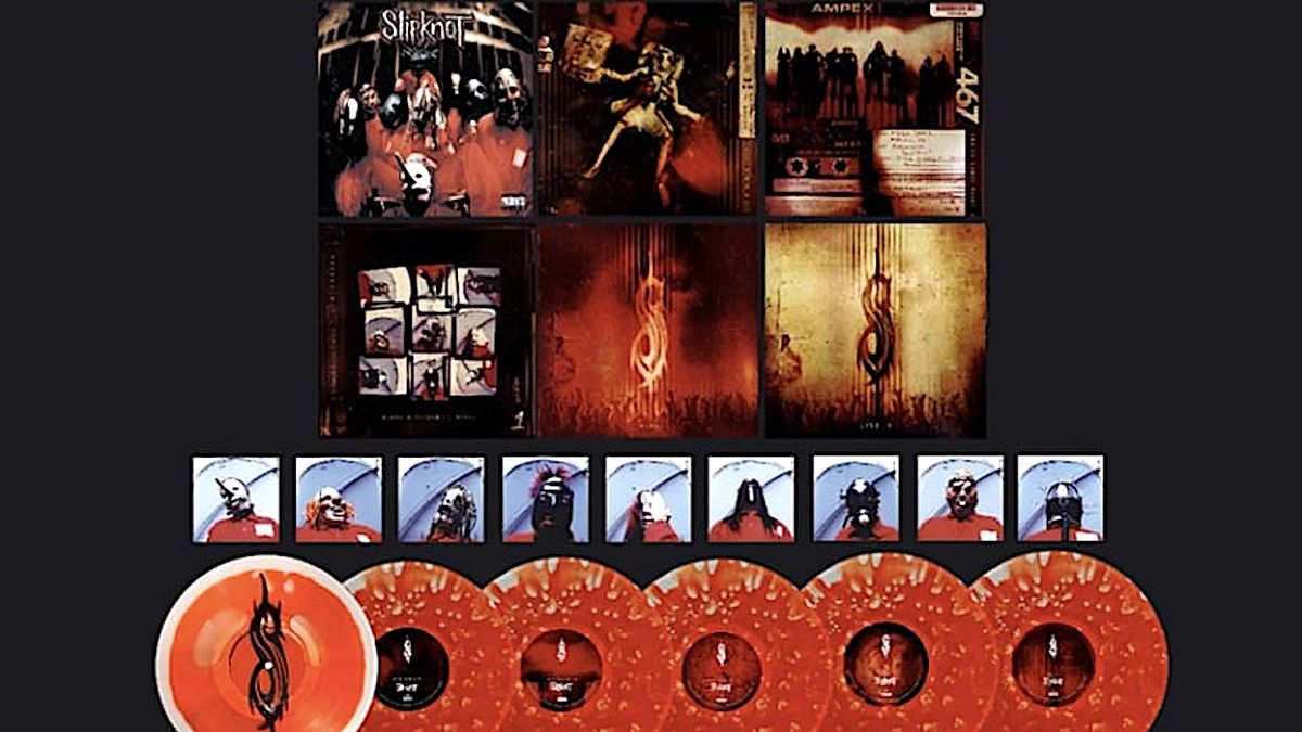 MetalHammer's tweet card. Slipknot's six album box will feature 59 recordings including demos, live versions and rarities