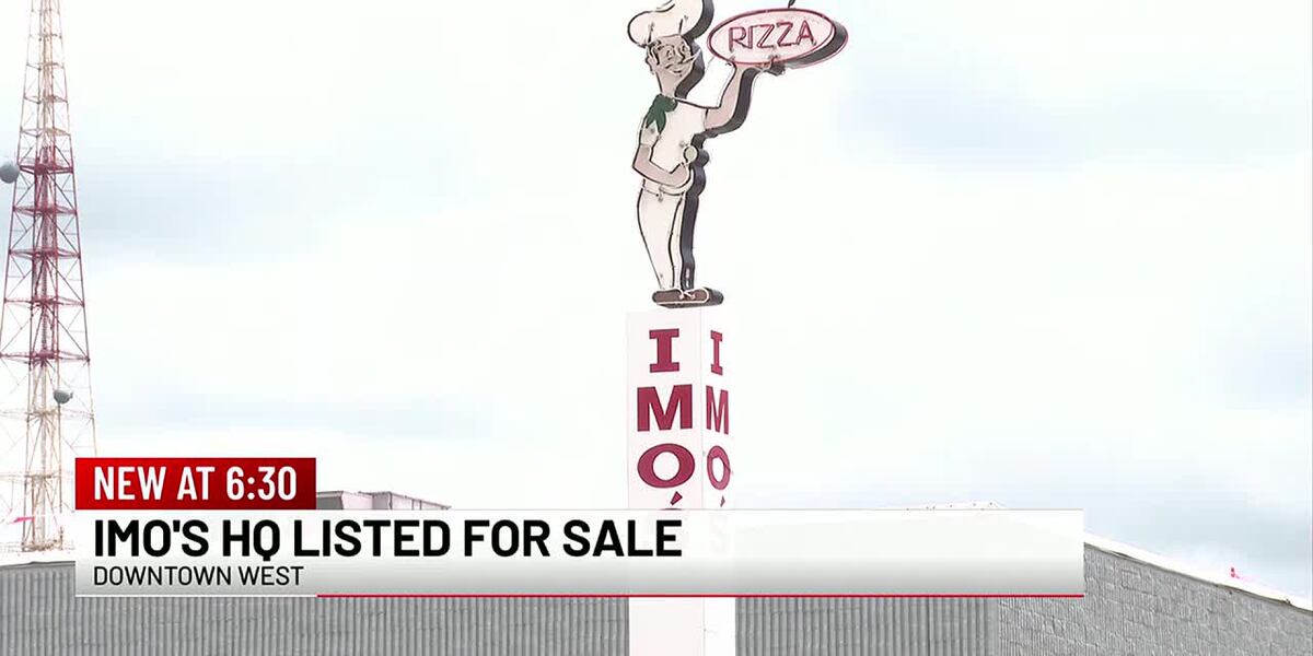 DavidAmelottiTV's tweet card. Imo’s Pizza has listed its headquarters and production facility for sale.