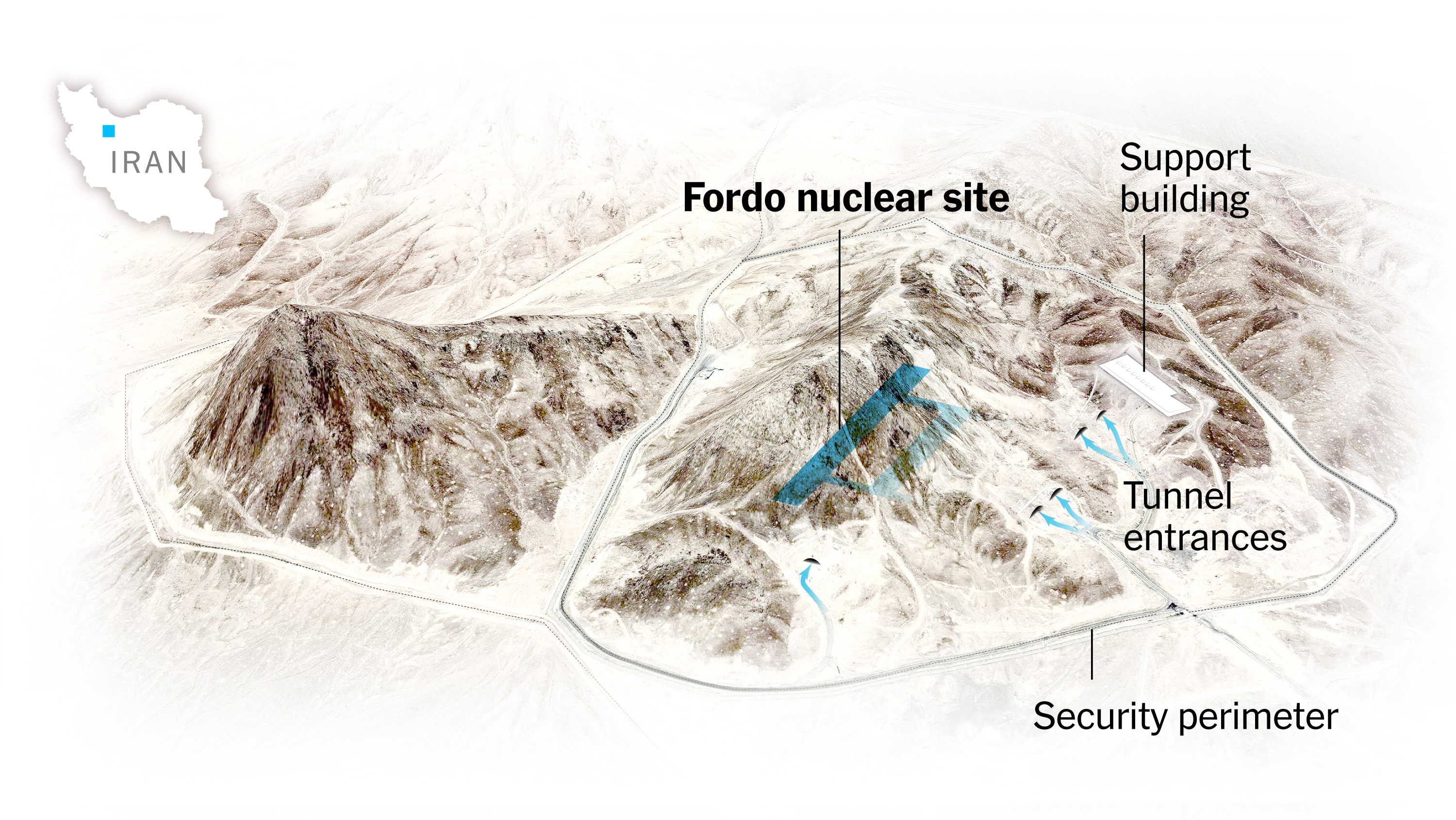 EricSchmittNYT's tweet card. Only the U.S. military has the 30,000-pound bomb capable of reaching the facility and the bomber that can carry it.
