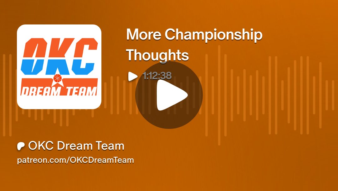 OKCDreamTeam's tweet card. Get more from OKC Dream Team on Patreon