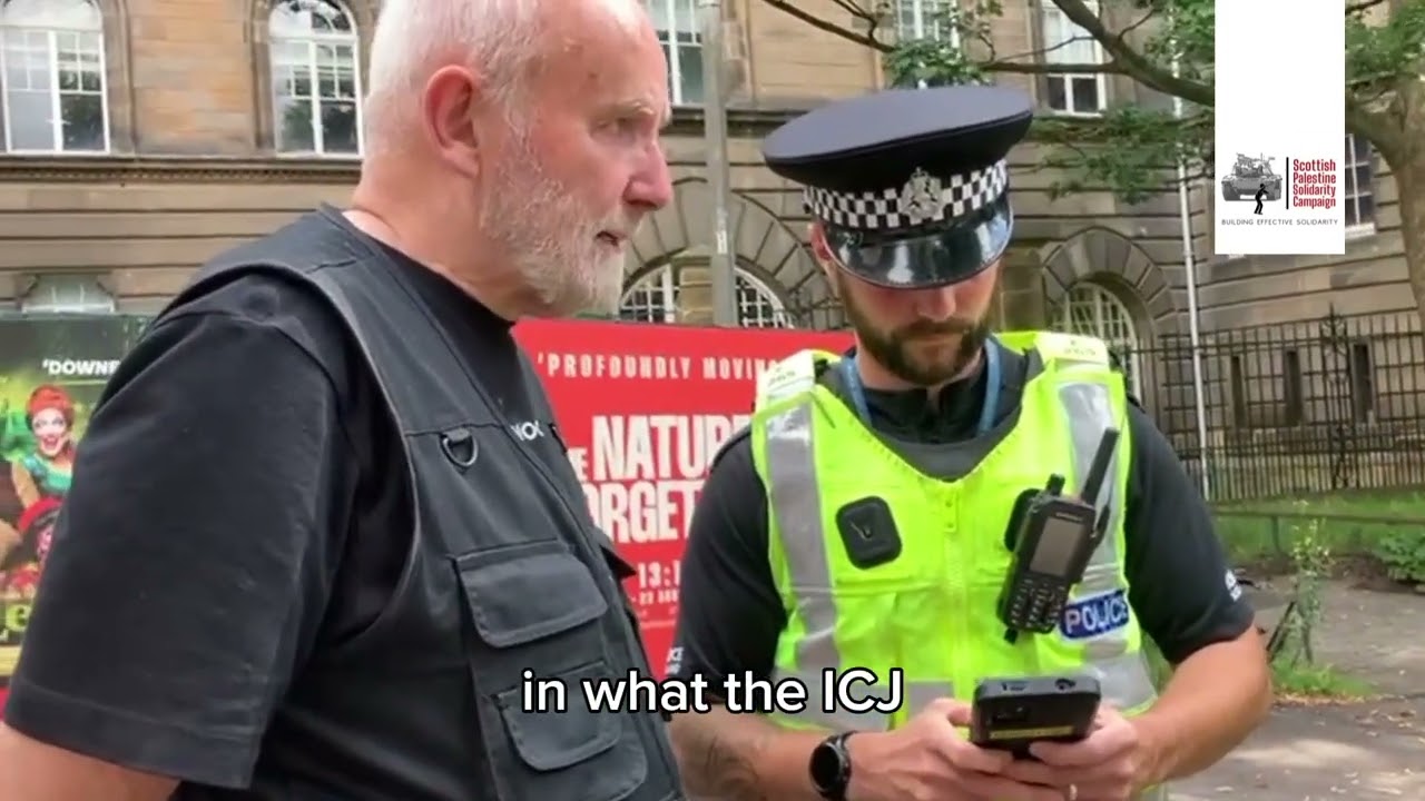 ggectee's tweet card. CALL FOR SUPPORT: Edinburgh Sheriff Court, TUE 22 July at 10am  SPSC founding member and spokesperson, Mick Napier, was arrested under anti-terrorism legislation on 21 July and will appear in...