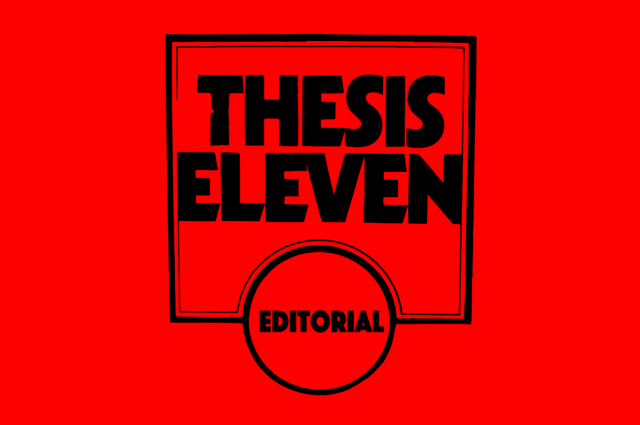 Thesis11's tweet card. The editors of Thesis Eleven would like to express their support for Faculty of Arts staff at Macquarie University affected by proposed job cuts. As a journal of critical theory and historical soci…