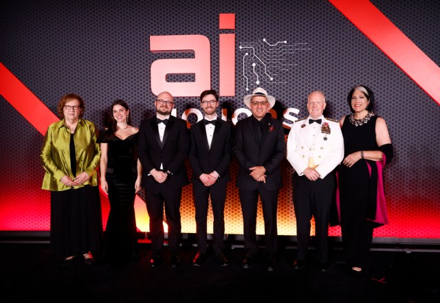 WashingtonAINet's tweet card. Commerce Secretary Howard Lutnick Urges AI Leaders to Embrace Allies WASHINGTON, DC – JUNE 03: (L-R) Honorees Patricia K. Falcone, Joanna Guy, Don Polaski, Zane Price, Jack Hidary, and VADM F…