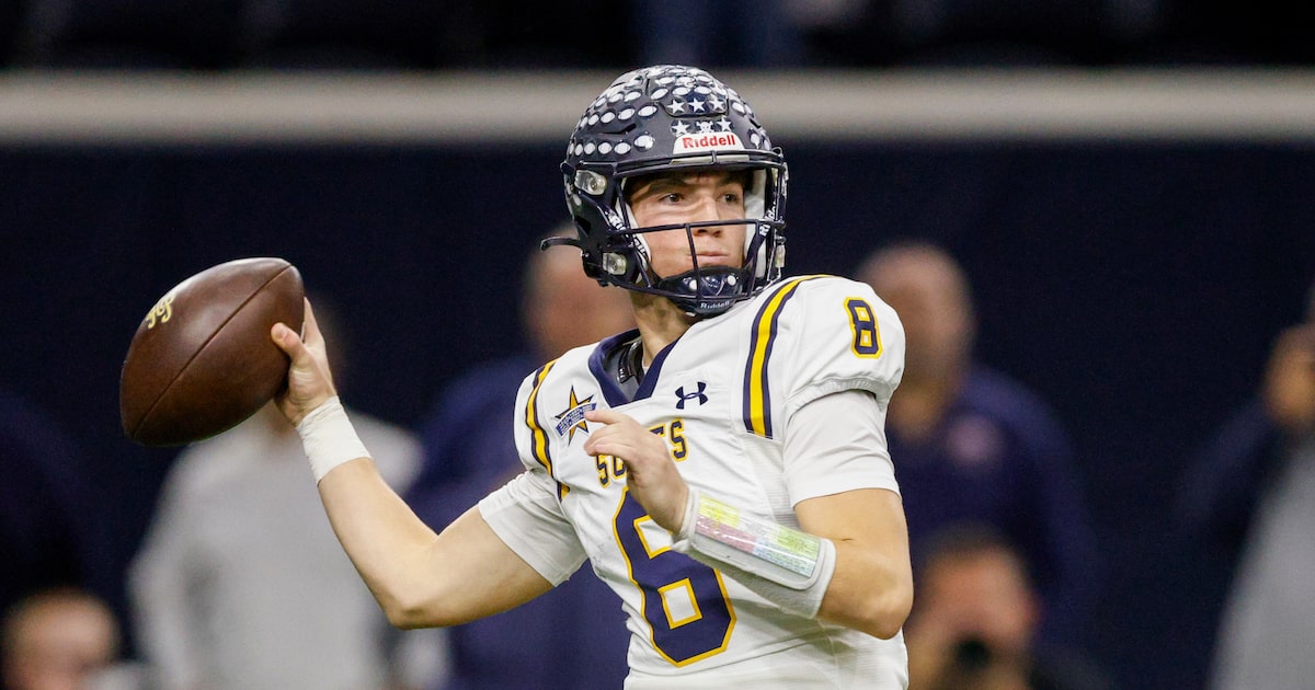 SportsDayHS's tweet card. These athletes — like Highland Park’s Buck Randall— finished among SportsDayHS’ top 20 players in total yards at quarterback in 2024.