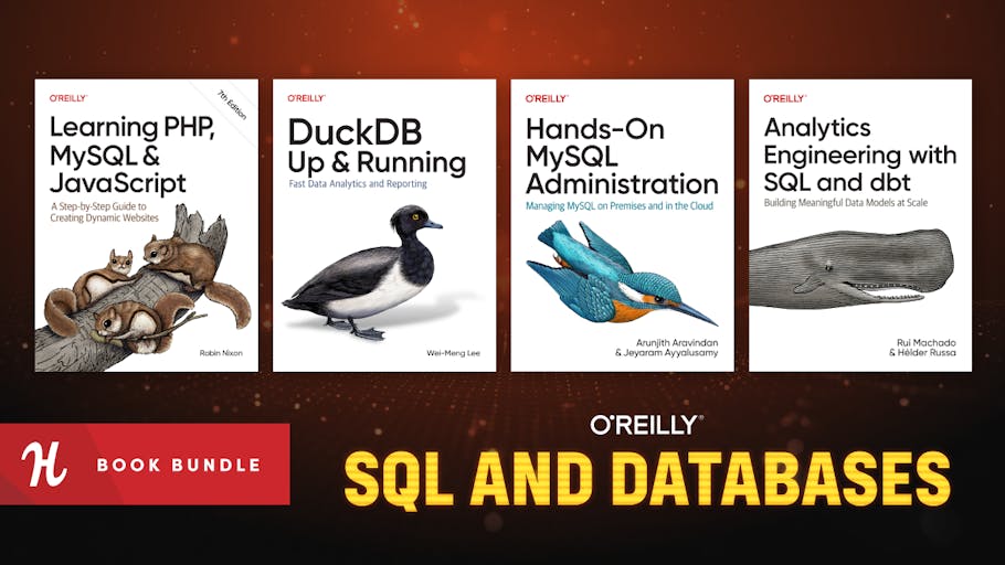 codeforamerica's tweet card. Level up your programming skills and more with the all-new SQL and Databases Bundle by O’Reilly. Create new avenues for your future with programming!