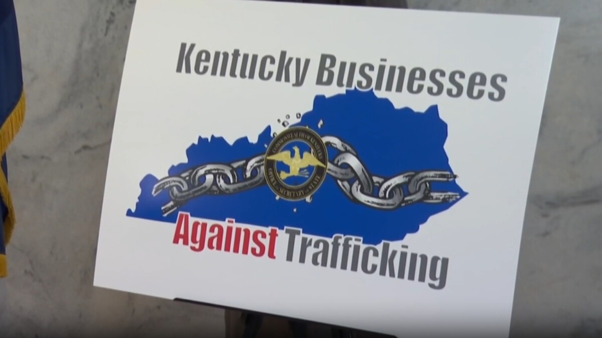 KYSecState's tweet card. Kentucky Secretary of State Michael Adams spoke at a U.S. Chamber of Commerce national panel on Monday, highlighting the state's efforts to combat human trafficking through business partnerships.
