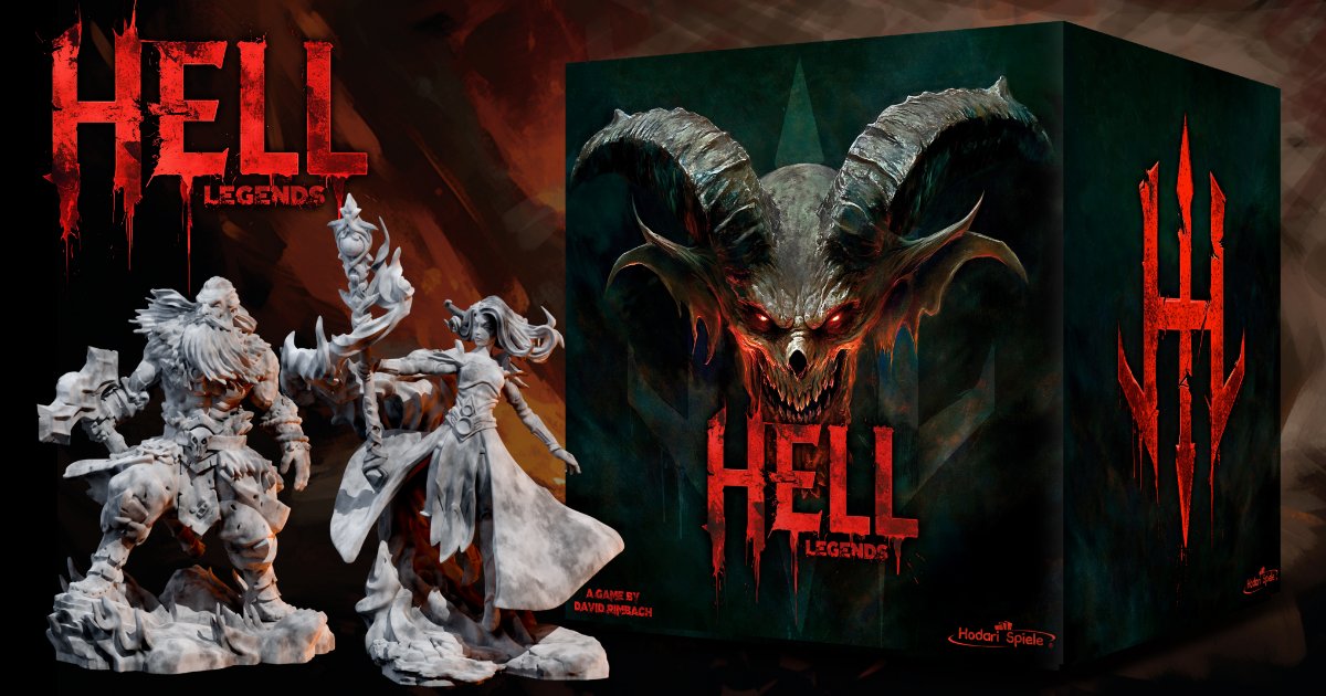pandagm's tweet card. HELL: Legends is a cooperative dungeon crawler for 1-4 heroes in a world where hellfire and lava reign supreme. Inspired by legendary games like Diablo® and crafted for adult players!