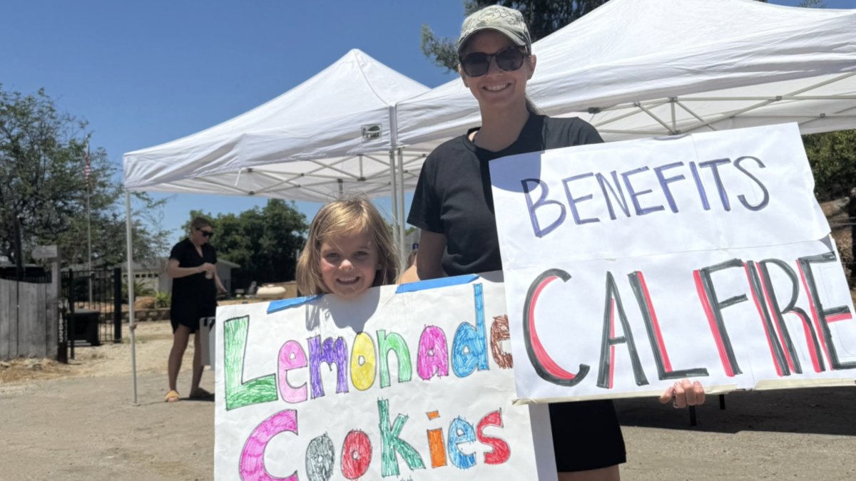 repdarrellissa's tweet card. Two East County families raised over $1,400 with a lemonade stand to provide meals for firefighters after several wildfires that forced evacuations in the Jamul area