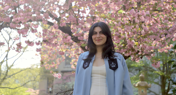 bwog's tweet card. RIP Mel’s, Absolute Bagels, and the gates. Name, School, Major, Hometown: Victoria Ani Melkonyan, CC, Major in Political Science and Minor in French and Francophone Studies, from Lanesborough, MA...