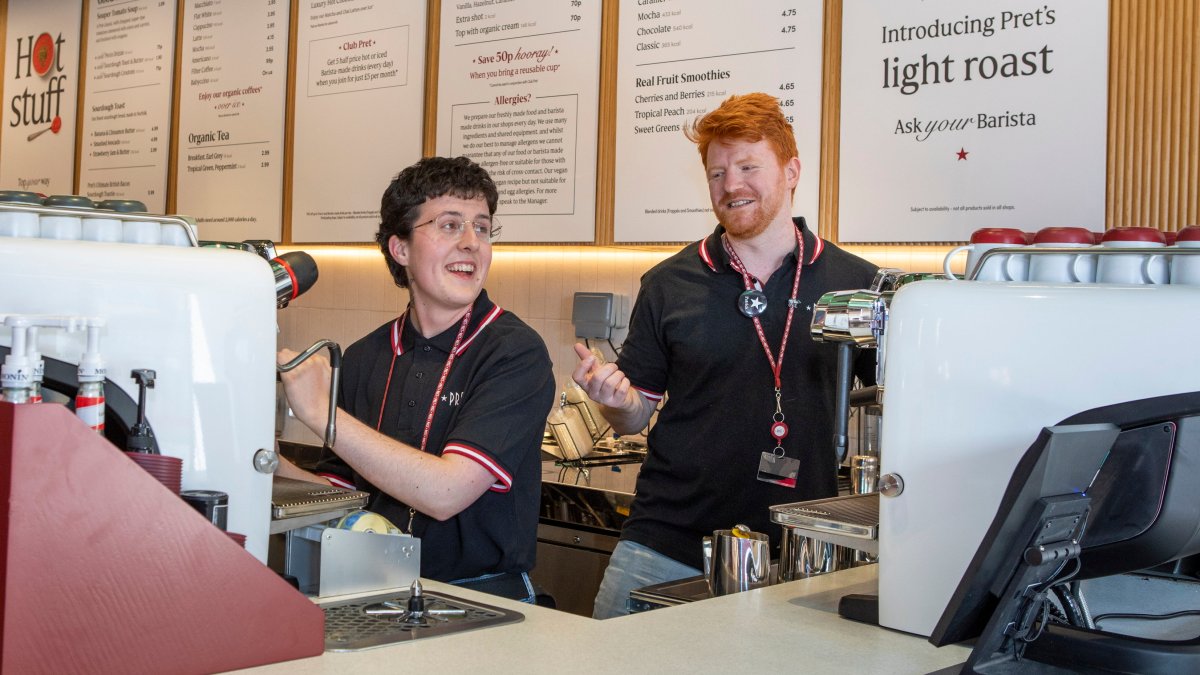 Wingers76's tweet card. The sandwich and coffee chain is adapting to new working patterns by introducing stores with more seats, a focus on fresh food — and a play area
