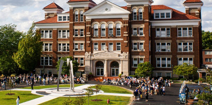 kimberkoz's tweet card. The institution attributed the closure to "shifts in demographics, declining enrollment and rising costs."