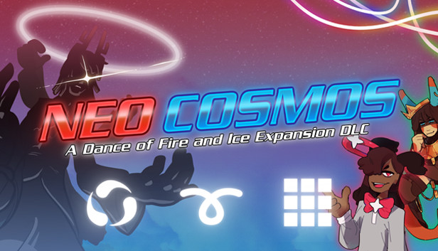 TaroNuke's tweet card. Neo Cosmos is an expansion to A Dance of Fire and Ice: It features 5 new worlds, all-new surprise game mechanics, and music by Canblaster 2k6, Frums, Ash Astral, and DM Dokuro.