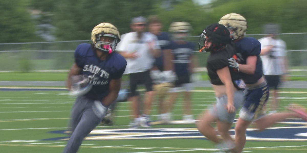 hoijim's tweet card. Great weather and action at Bloomington Central Catholic.