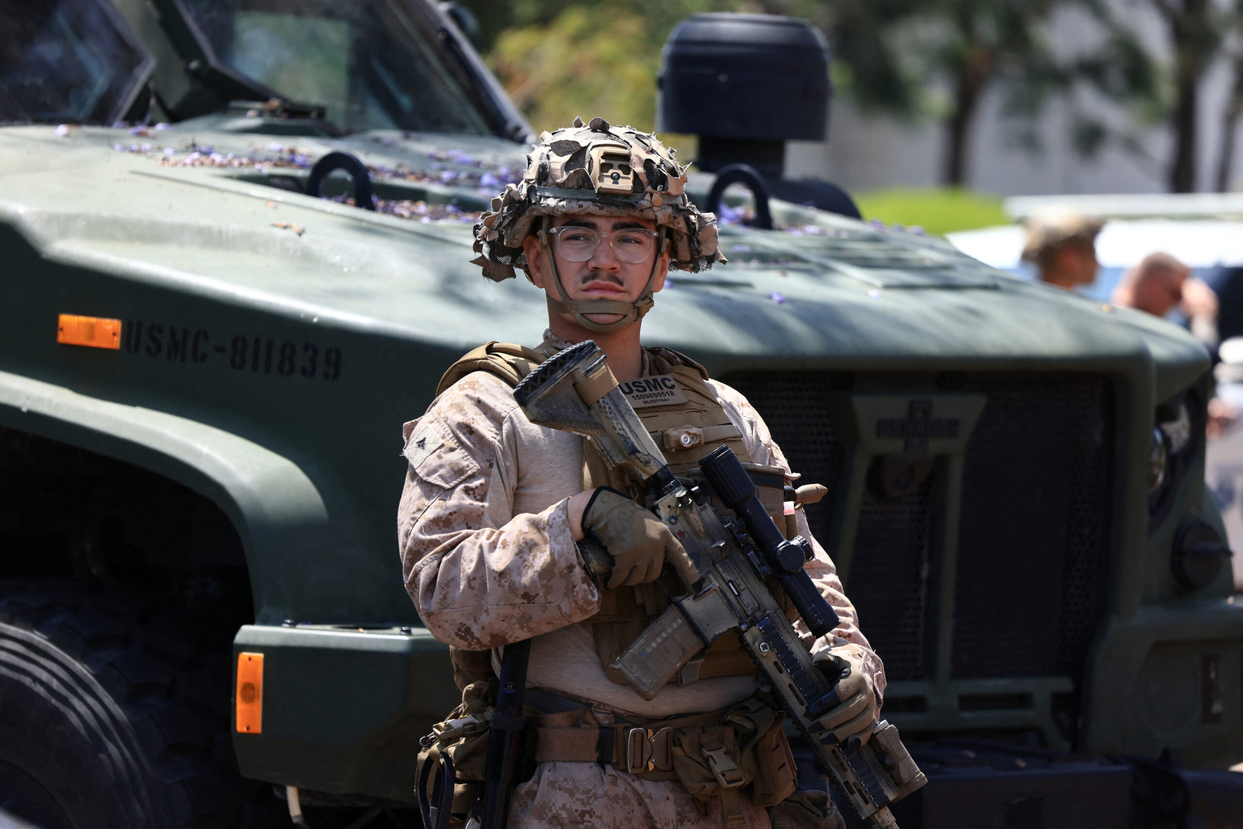 OffThePress1's tweet card. Marines Mobilized To Los Angles Will Return Home, Pentagon Says