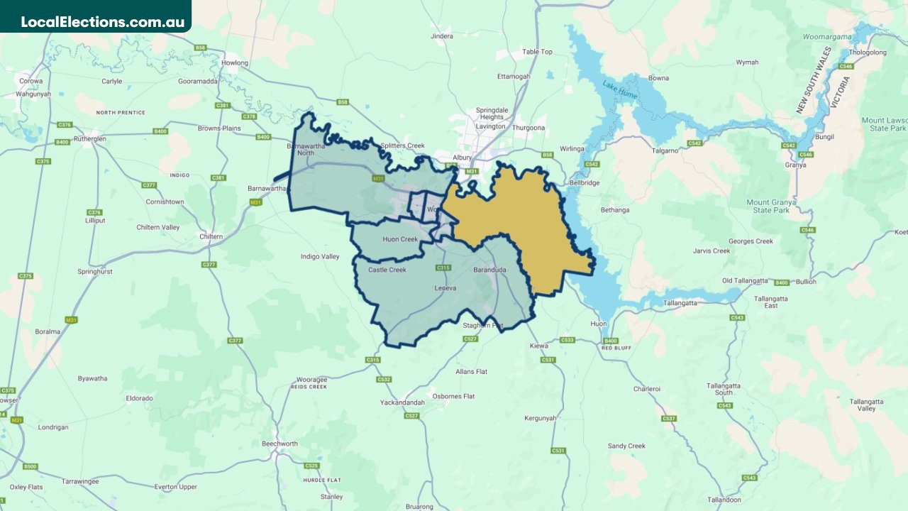 LocalElectionAU's tweet card. A by-election will take place to fill one vacancy on Wodonga City Council.