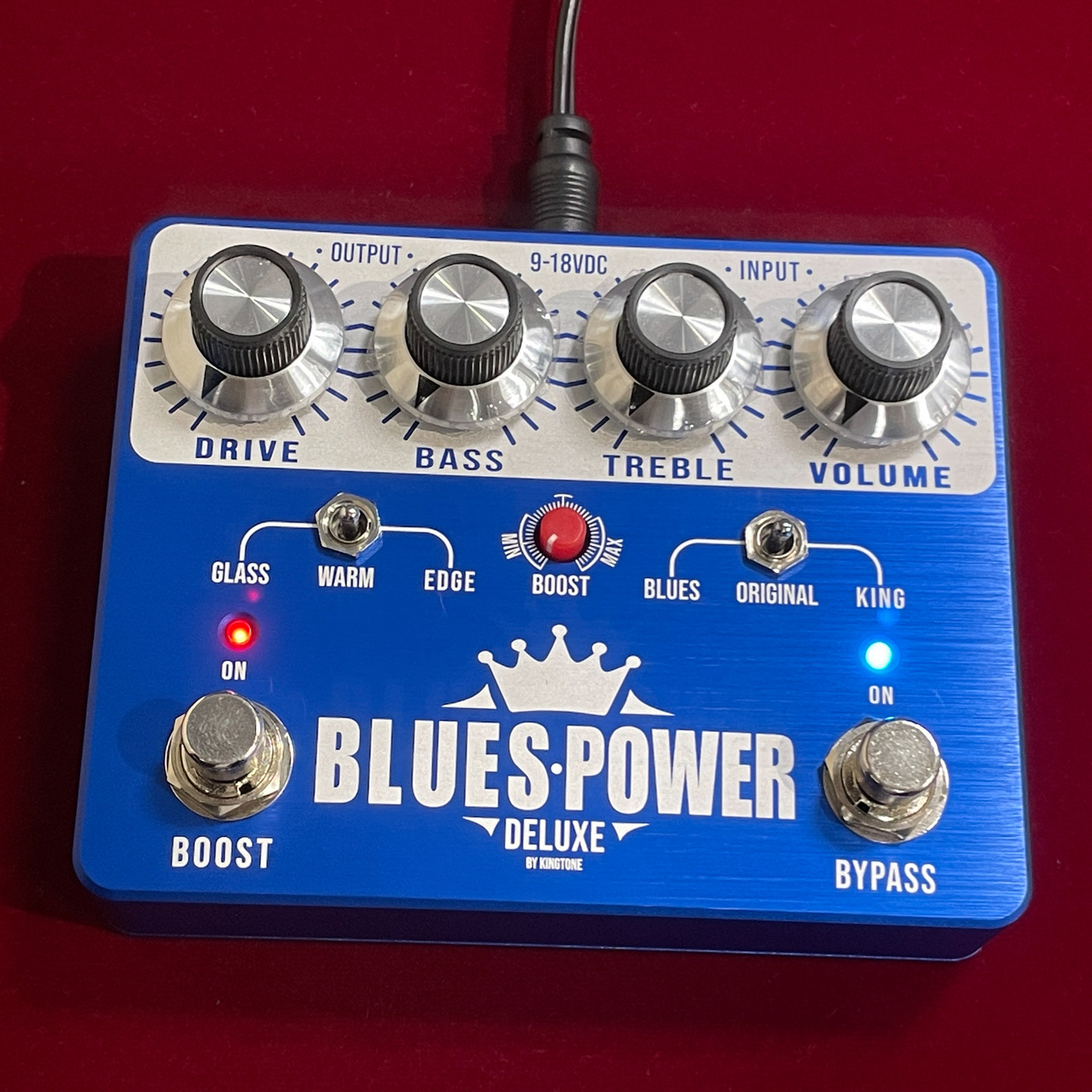 ROCKINN_namba's tweet card. ／山野楽器／ロックイン難波／人気ブランド「KING TONE」の極上2chフルレンジドライブBlues Power Deluxe“に新色の"Blue"が登場！ 絶品のドライブサウンドに鮮やかなBlueカラーの最高の1台が完成、気になる方はお早めに！